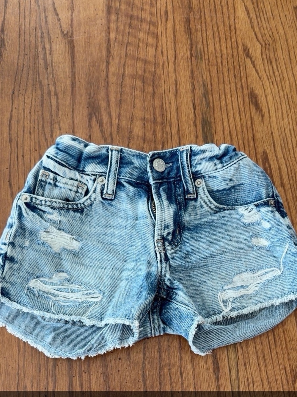 GAP Light Blue Distressed Denim Cutoff Shorts